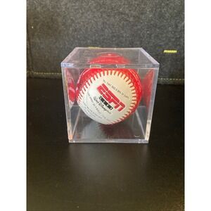 ESPN Baseball Walt Disney World Promo‎ Mini Baseball w/ Display Case Souvenir